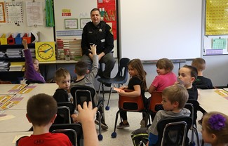 First grade classes get visit from SRO