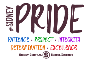 #Sidney Pride Patience Repsect Integrity Determination Excellence Sidney Central School District